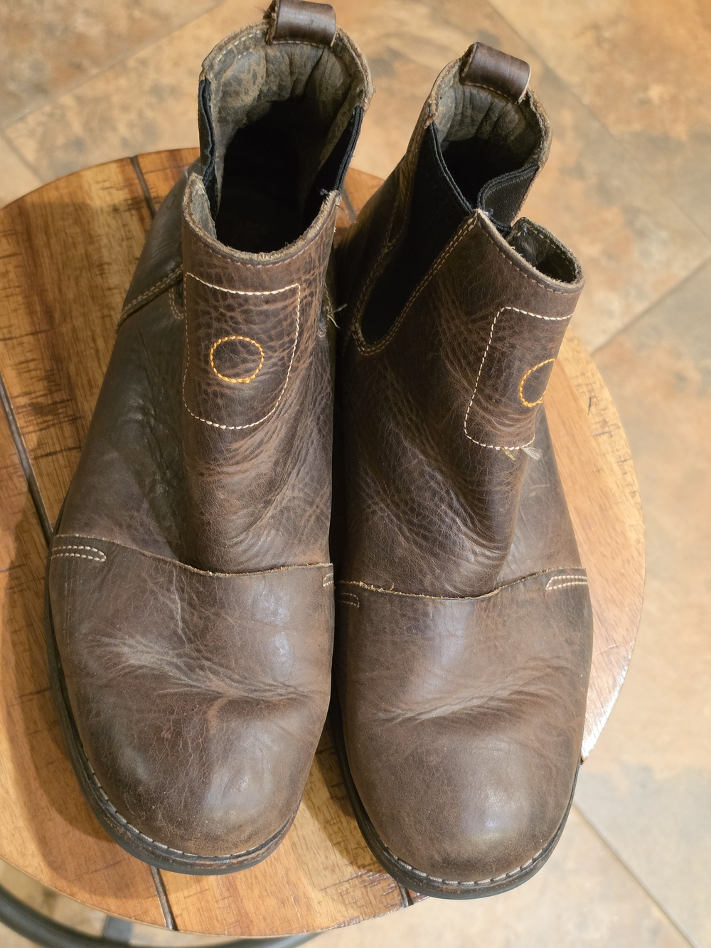 Timberland Smart Comfort Brown Leather Work Boots